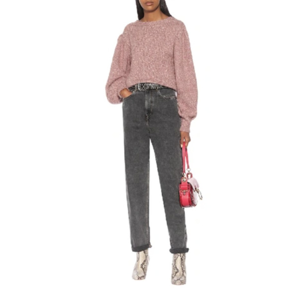 ISABEL MARANT ÉTOILE Shaelyn Alpaca-blend Sweater Size 38 US 6 Pink #1K456 - Picture 1 of 12